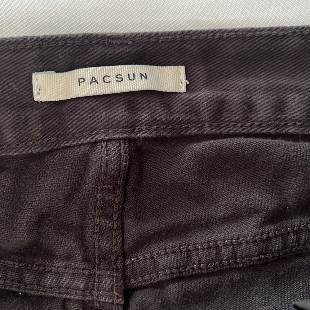 Pacsun Ultra High Rise Slim Black Ripped Jeans - Picture 6 of 10